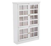 HUSHUI Mini Vetrina per Libreria in Legno per Casa delle Bambole 1:12, Tre Strati, Resistente, Perfetta per gli Amanti delle Bambole