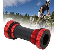 HUSHUI Movimento Centrale BB91 per Mountain Bike, Materiale Plastico in Nylon Resistente, Installazione Semplice, Adatto a Telaio da 68-73 Mm, 1 Pezzo (Rossa)