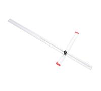 HUSHUI Muro a Secco T Quadrato 120 Cm Lunghezza Regolabile e Angolo in Lega di Alluminio Misurare il Righello di Marcatura con Scala a 2 Vie