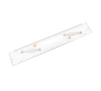 HUSHUI Navigazione Marina 450 Mm Rigno Parallelo, Strumento di Trama del Grafico Nautico Acrilico Ad Alta Trasparenza con Incisa, per Navi Barche Yacht Mappatura