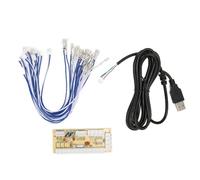 HUSHUI No Delay Encoder USB Kit Fai da Te Ad Alte Prestazioni per 1 2 3 RetroPie con Cavi USB per Pulsanti