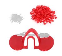 HUSHUI Occhiali Antipecking Chicken Peeper da 100 Pezzi per Piccoli Polli, Paraocchi Non Tossici per Prevenire Beccate e Lesioni, Materiale Plastico Resistente (doppia trave media)