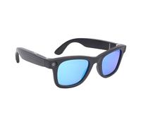 HUSHUI Occhiali Intelligenti AI, Occhiali per Traduzione Bluetooth con Fotocamera HD da 8 MP con Microfono HiFi e Altoparlante, per L'apprendimento del Lavoro in Viaggio (Blu)