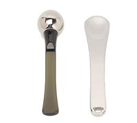 HUSHUI Paletta per Applicatore per Crema per gli Occhi, Stick per Massaggiatore con Sfera a Rullo per Occhi, Applicatore per Siero in Lega di Zinco Paletta di Bellezza Strumento