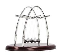 HUSHUI Palline per L'equilibrio della Culla, Giocattolo da Scrivania per Gadget di Scienza e Fisica con 5 Palline Sospese per L'arredamento Dell'ufficio Domestico, Antistress e Educazione (S