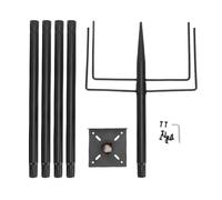 HUSHUI Palo per Mangiatoia per Uccelli, Supporto per Casetta per Uccelli in Acciaio Resistente Ad Altezza Regolabile con Base a 5 Poli, per Il Birdwatching All'aperto