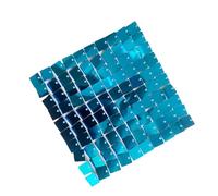 HUSHUI Pannello da Parete con Paillettes 24 Pezzi Fondale con Cornice Traslucida Lucida per Matrimoni e Celebrazioni 30x30 Cm in Materiale Plastico