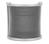 HUSHUI Parabrezza per Microfono, Protezione per Sputo in Rete a Doppio Strato con Supporto per Elastico per MK F200TL BM 800 Studio di Registrazione Karaoke Stage