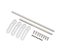 HUSHUI Paraurti Anteriore RC in Lega di Alluminio Regolabile per Accessori Cingolati RC in Scala 1/10 Protezione Durevole e Stabile (Argento)