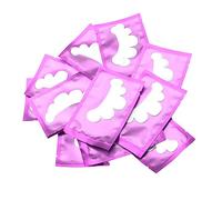 HUSHUI Patch per Extension Ciglia 50 Pezzi per Isolamento degli Occhi e Innesto con Cuscinetti in Tessuto Non Tessuto a Forma di Petalo, Perfetti per Tutte le Forme di Occhi (Viola)