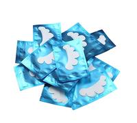 HUSHUI Patch per Extension Ciglia 50 Pezzi per Isolamento degli Occhi e Innesto con Cuscinetti in Tessuto Non Tessuto a Forma di Petalo, Perfetti per Tutte le Forme di Occhi (Blu)