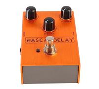 HUSHUI Pedale Effetto Delay per Chitarra Elettrica con 3 Manopole Controllo Regolabile Design Compatto Arancione