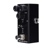 HUSHUI Pedale Effetto per Chitarra Elettrica Ultimate Drive Mini True Bypass per Musicisti Rock, Lega di Alluminio, 1 unità