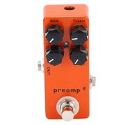 HUSHUI Pedale Effetto Preamplificatore per Chitarra True Bypass Arancione Durevole Migliora il Suono per Chitarristi Elettrici