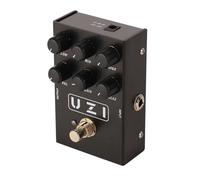 HUSHUI Pedale per Effetti per Chitarra Elettrica con Funzionamento Semplice e Stile Vintage per Chitarristi di Tutti i Livelli - Lega di Alluminio (AN35 Nero)