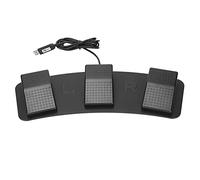 HUSHUI Pedale USB Triplo Interruttore a Pedale, Interruttore Meccanico Multifunzionale con Design Ergonomico, per Giocare a Giochi Test di Fabbrica Photobooth Zoom Trascrizione