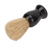 HUSHUI Pennello Barba Pennello Barba Multiuso in Morbida Schiuma Sintetica per Viaggi in Salone di Casa - Nero Lucido 1 Pezzo