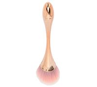 HUSHUI Pennello per Trucco Portatile Pennello per Polvere Soffice Morbido per Manicure e Nail Art Spolverare Oro Rosa