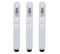 HUSHUI Pennello Ricaricabile Vuoto 3 Pezzi, Applicatore Portatile per Penne Cosmetiche Trasparenti per Trucco