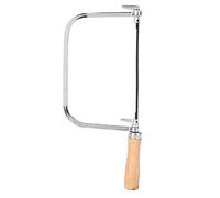 HUSHUI per Pane Regolabile a Forma di U con 5 Corde per Tagliare Facilmente il Legno, Acciaio Inossidabile Resistente e Comoda Impugnatura in Legno da 11,81 Pollici