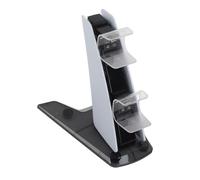 HUSHUI per stazione di ricarica del controller, doppie porte veloci con luce LED per console di gioco ABS, 1 unità (bianco)