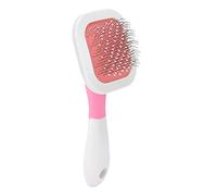 HUSHUI Pettine da Massaggio per Animali Domestici per Cani e Gatti Spazzola Morbida e Delicata per Rimuovere Grovigli e Nodi Perfetto per la Toelettatura Quotidiana 1 unità in Plastica (Rosa)