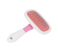 HUSHUI Pettine da Massaggio per Animali Domestici per Cani e Gatti Spazzola Morbida e Delicata per Rimuovere Grovigli e Nodi Perfetto per la Toelettatura Quotidiana 1 unità in Plastica (Rosa)