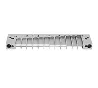 HUSHUI Pettine per Armonica per Scala Cromatica 270D a 12 Fori con Superficie Smerigliata Fine, Lega di Alluminio Leggera, Facile Manutenzione (Argento)