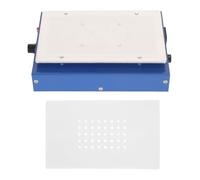 HUSHUI Piastra Riscaldante per Saldatura, Stazione di Preriscaldamento per Microcomputer LED in Lega di Alluminio da 450 W con Tappetino in Silicone Antiscivolo Rimovibile per (Spina UE 200-240 V)