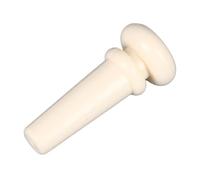 HUSHUI Picchetto per Unghia per Chitarra Acustica Sostituzione Perno in Plastica Sintetica per estremità della Corda per Basso per Fissaggio della Cinghia (Bianco)