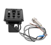 HUSHUI Pickup con Microfono, Versatile Equalizzatore Preamplificatore a Doppia modalità, Regola la Frequenza del Volume per i Chitarristi, Design Compatto