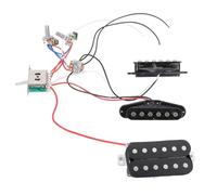 HUSHUI Pickup per Chitarra Elettrica, Set di Pickup Humbucker a Doppia Bobina Stile Aperto con Filo a 4 Nuclei per Configurazione a Bobina Divisa Parallela in Serie