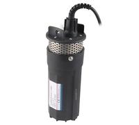 HUSHUI Pompa Sommergibile Solare per Pozzi Profondi 30 M Sollevamento Resistente per Cabine Remote di Irrigazione 24 V 6,5 L (Nera)