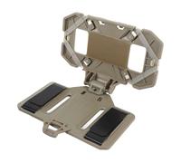 HUSHUI Porta del Supporto del Torace del Telefono, Robusti Accessori Portanti a Piastra Pieghevole per Smartphone da 4,7 Pollici a 6,7 Pollici, con Materiale ABS Leggero per il (Cachi)
