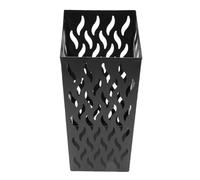 HUSHUI Porta Ombrello di Metal Square, Supporto Moderno e Ventilato per Rack Ombrello, Progettato per longevità e affidabilità, Ideale per L'ingresso, la Casa, L'Ufficio, Hotel (Nero)