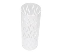 HUSHUI Porta Ombrello Rotonda in Metallo con Design Moderno, Lega di Alta qualità, Layout Efficiente, Promuove Un'asciugatura Rapida e Finitura Rivestita in Polvere Resiliente, Ideale (Bianco)