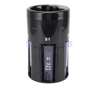 HUSHUI Portatore della Macchina per Macchine da Tiro da 5 in 1 Moneta, Semplice Tubo Organizzatore di Monete Manuali per Banco di Home Office con Progettazione Compatta, di Conteggio