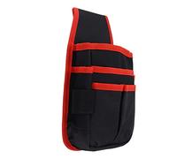 HUSHUI Portautensili Resistente per Elettricisti e Tecnici con Design Multitasche Realizzato in Tessuto Oxford 600D 25x15 Cm (Rossa)