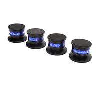 HUSHUI Preffair Piedini Isolanti Punte per Giradischi e Apparecchiature, Lega di Alluminio e Ottone Maggiore Chiarezza del Suono, Set da 4, 1,8x1,3 Pollici (Nera)