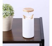HUSHUI Pressa Porta Stuzzicadenti Dispenser Organizzatore per Domestica Hotel 4,5 Pollici ABS e Legno di Gomma 1 unità