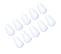 HUSHUI Punta Dell'interruttore del Selettore Pickup Durevole da 10 Pezzi per la Sostituzione della Chitarra Elettrica, Cappuccio in Plastica Portatile per Musicisti, Accessori Universali (Bianca)