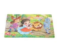 HUSHUI Puzzle di Cartoni Animati da 60 Pezzi Squisiti Puzzle per lo Sviluppo e il Divertimento dei Bambini con Scatola di Ferro ((Gita nella foresta))