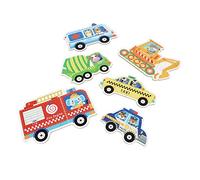 HUSHUI Puzzle per Bambini con Modelli Colorati di Animali e Veicoli Giocattolo Educativo Divertente per Bambini Dai 3 Ai 6 Anni - Set in Legno da 33 Pezzi