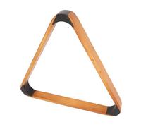 HUSHUI Rack a Triangolo a Sfera di Biliardo, Legno di Pino Solido con Bordi Arrotondati Rinforzati per Giochi di Piscina di Fantasia Americani Inglesi, 57,2 Mm Testa Nera