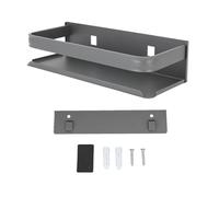 HUSHUI Rack da Bagno Muti a Scopo Galleggiante Sugli Scaffali a Parete Montato a Parete per la del Bagno per Soggiorno Camera da Letto (25 cm)