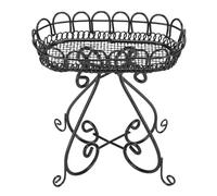 HUSHUI Rastrello Fiorito in Miniatura, Supporto per Fiori della Casa delle Bambole di Ferro, Mobili per Supporto per Piante in Miniatura Realistica per Soggiorno