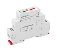 HUSHUI Relè Temporizzato con Uscita a Impulsi Interruttore Ritardato Multifunzionale Compatto per Uso Industriale AC DC 12V-240V Materiale ABS