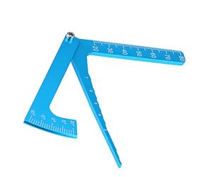 HUSHUI Righello Regolabile RC Strumento di Camber Durevole Blu per Auto RC, Lega di Alluminio di Alta qualità, 10,2 X 8 Cm, Altezza Regolabile