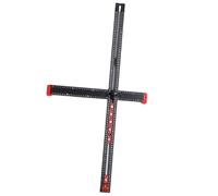 HUSHUI Rigno di Posizionamento di Perforazione 90 Cm Regolabile a T Quadrato Multi Angoli di Misurazione del Righello con 2 Livelli di 6 Cursori