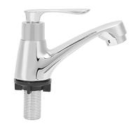 HUSHUI Rubinetto Monocomando, Rubinetto per Lavabo da in Lega di Zinco con Design Cromato Ed Ergonomico, per con Balcone in Tutto il Mondo Filettatura G1/2 Pollici